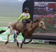 АХ-ын 92 жилийн ойн баяр наадамд айргийн тавд хурдалж буй нь 